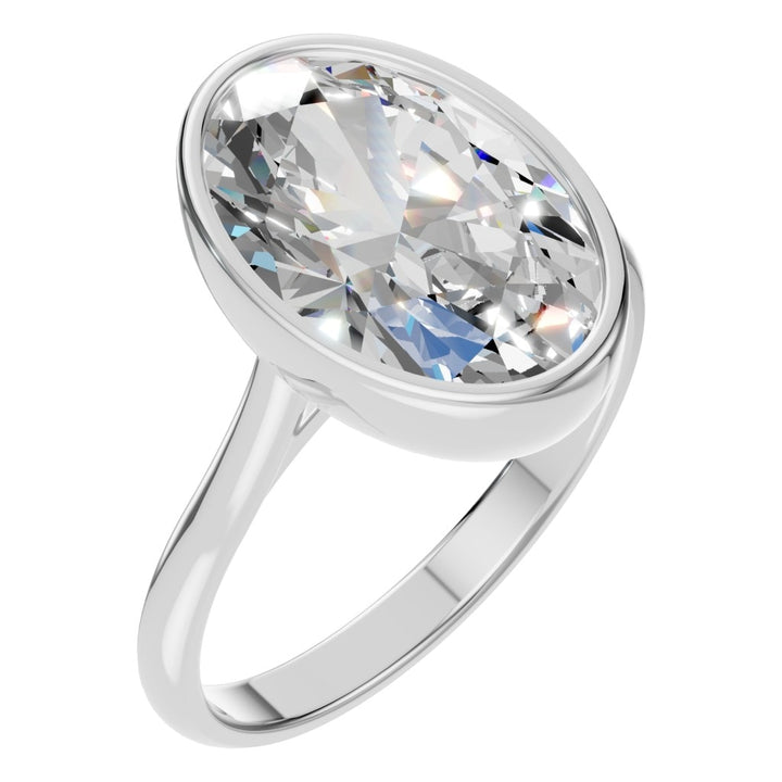 Solitaire Ring Mounting - Oval 13.9×8.7mm