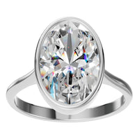 RI-1552 White Gold Ring SET - Front View
