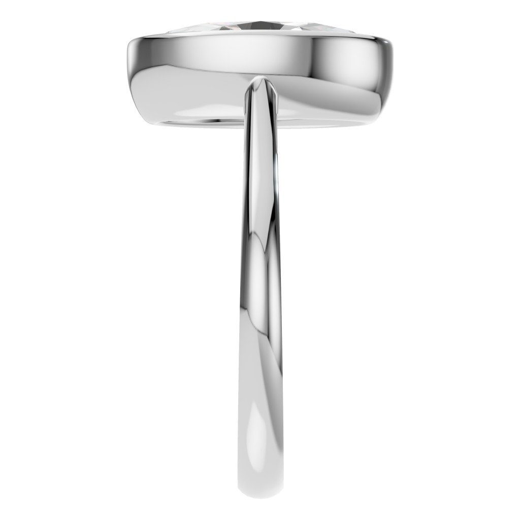 RI-1552 White Gold Ring SET - Side View