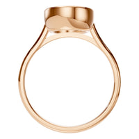 RI-1552 Rose Gold Ring UNSET - Top View