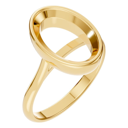RI-1552 Yellow Gold Ring UNSET - Main View