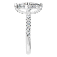 RI-1555 White Gold Ring SET - Side View
