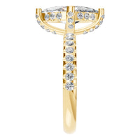 RI-1555 Yellow Gold Ring SET - Side View
