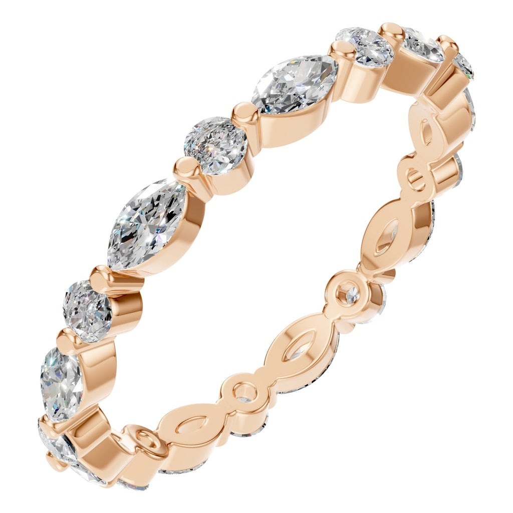 RI-1635 Rose Gold Ring SET - Main View