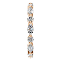 RI-1635 Rose Gold Ring SET - Side View