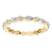 RI-1635 Yellow Gold Ring SET - Front View