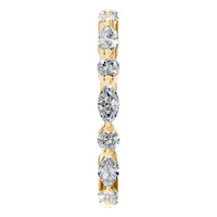 RI-1635 Yellow Gold Ring SET - Side View