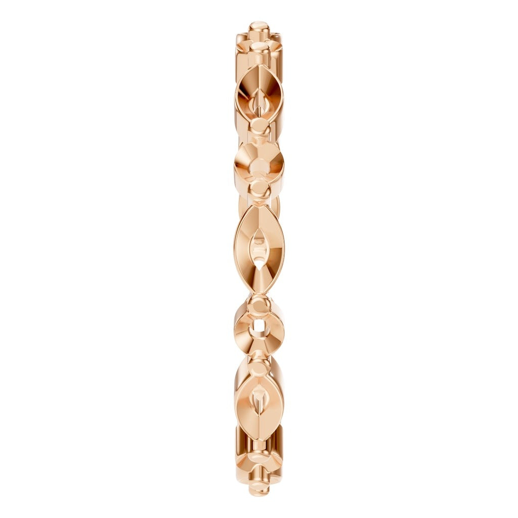 RI-1635 Rose Gold Ring UNSET - Side View