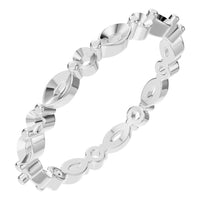 RI-1635 White Gold Ring UNSET - Main View