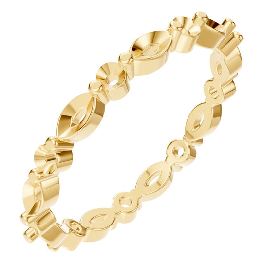 RI-1635 Yellow Gold Ring UNSET - Main View