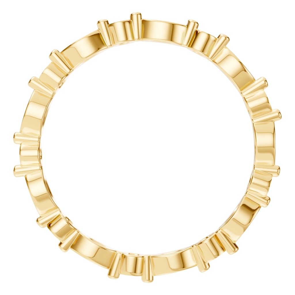 RI-1635 Yellow Gold Ring UNSET - Top View