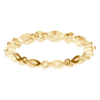 RI-1635 Yellow Gold Ring UNSET - Front View