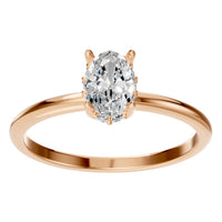 RI-1737 Rose Gold Ring SET - Front View