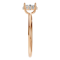 RI-1737 Rose Gold Ring SET - Side View