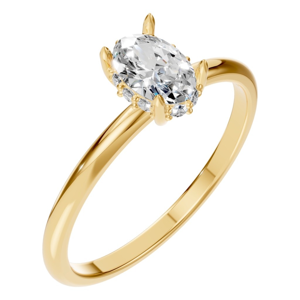 RI-1737 Yellow Gold Ring SET - Main View
