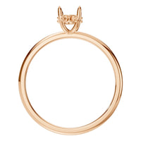 RI-1737 Rose Gold Ring UNSET - Top View