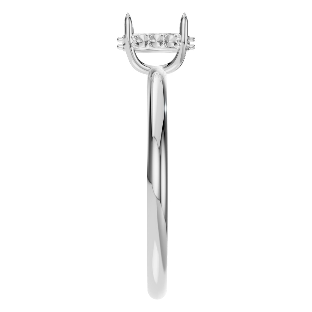 RI-1737 White Gold Ring UNSET - Side View