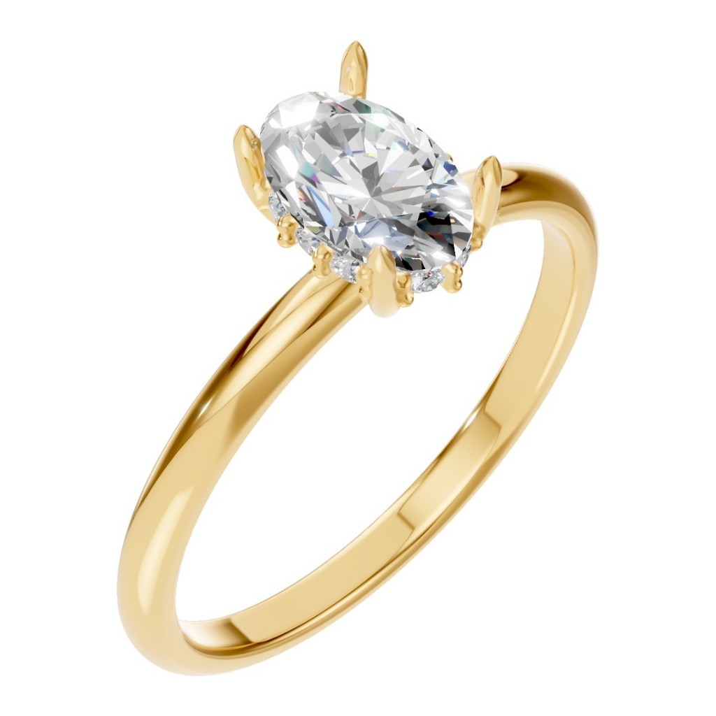 RI-1737 Yellow Gold Ring SET - Main View