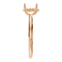 RI-1737 Rose Gold Ring UNSET - Side View