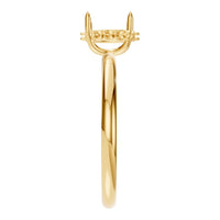 RI-1737 Yellow Gold Ring UNSET - Side View