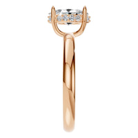RI-1737 Rose Gold Ring SET - Side View