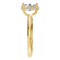 RI-1737 Yellow Gold Ring SET - Side View