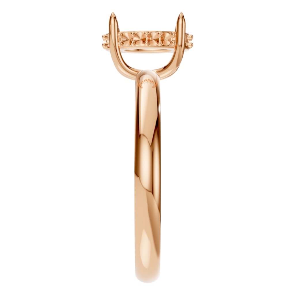 RI-1737 Rose Gold Ring UNSET - Side View