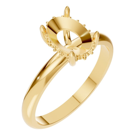 RI-1737 Yellow Gold Ring UNSET - Main View