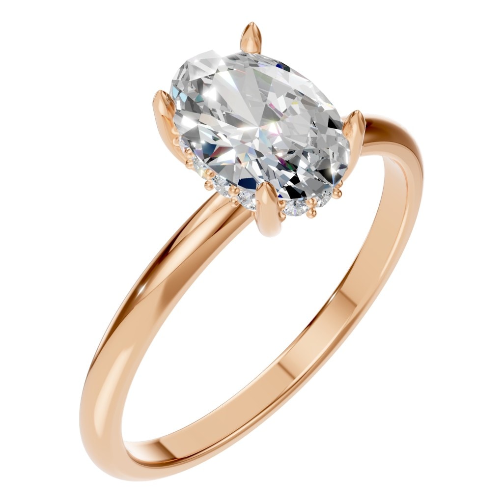 RI-1737 Rose Gold Ring SET - Main View