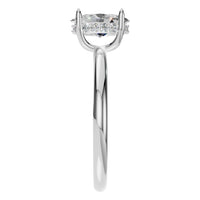 RI-1737 White Gold Ring SET - Side View