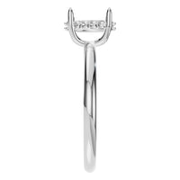 RI-1737 White Gold Ring UNSET - Side View