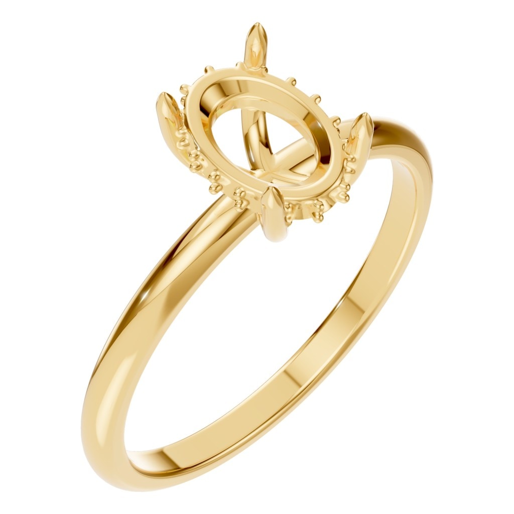 RI-1737 Yellow Gold Ring UNSET - Main View