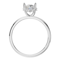 RI-1737 White Gold Ring SET - Top View