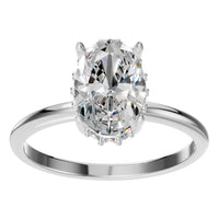 RI-1737 White Gold Ring SET - Front View