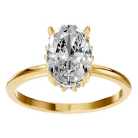 RI-1737 Yellow Gold Ring SET - Front View