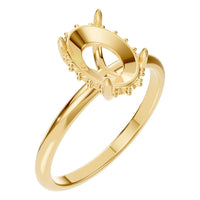 RI-1737 Yellow Gold Ring UNSET - Main View