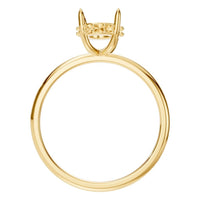 RI-1737 Yellow Gold Ring UNSET - Top View