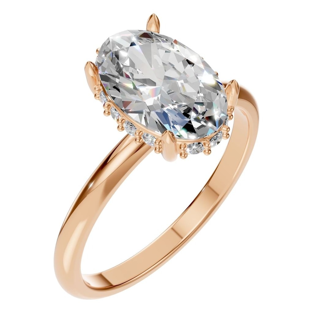 RI-1737 Rose Gold Ring SET - Main View