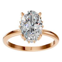 RI-1737 Rose Gold Ring SET - Front View
