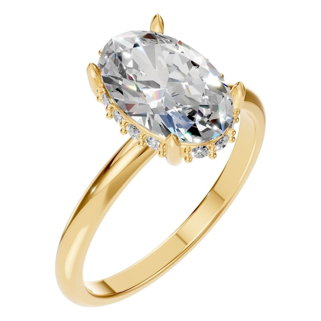 RI-1737 Yellow Gold Ring SET - Main View