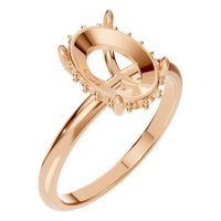 RI-1737 Rose Gold Ring UNSET - Main View