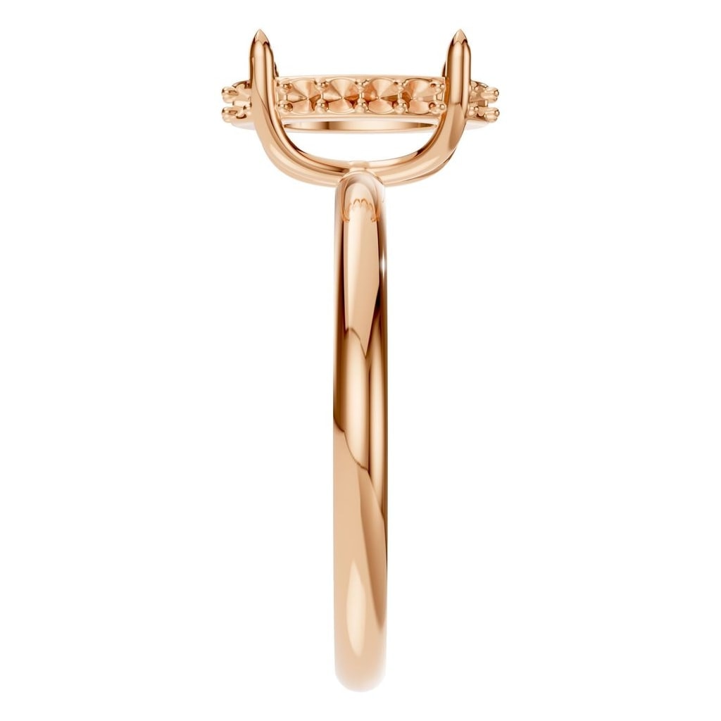 RI-1737 Rose Gold Ring UNSET - Side View
