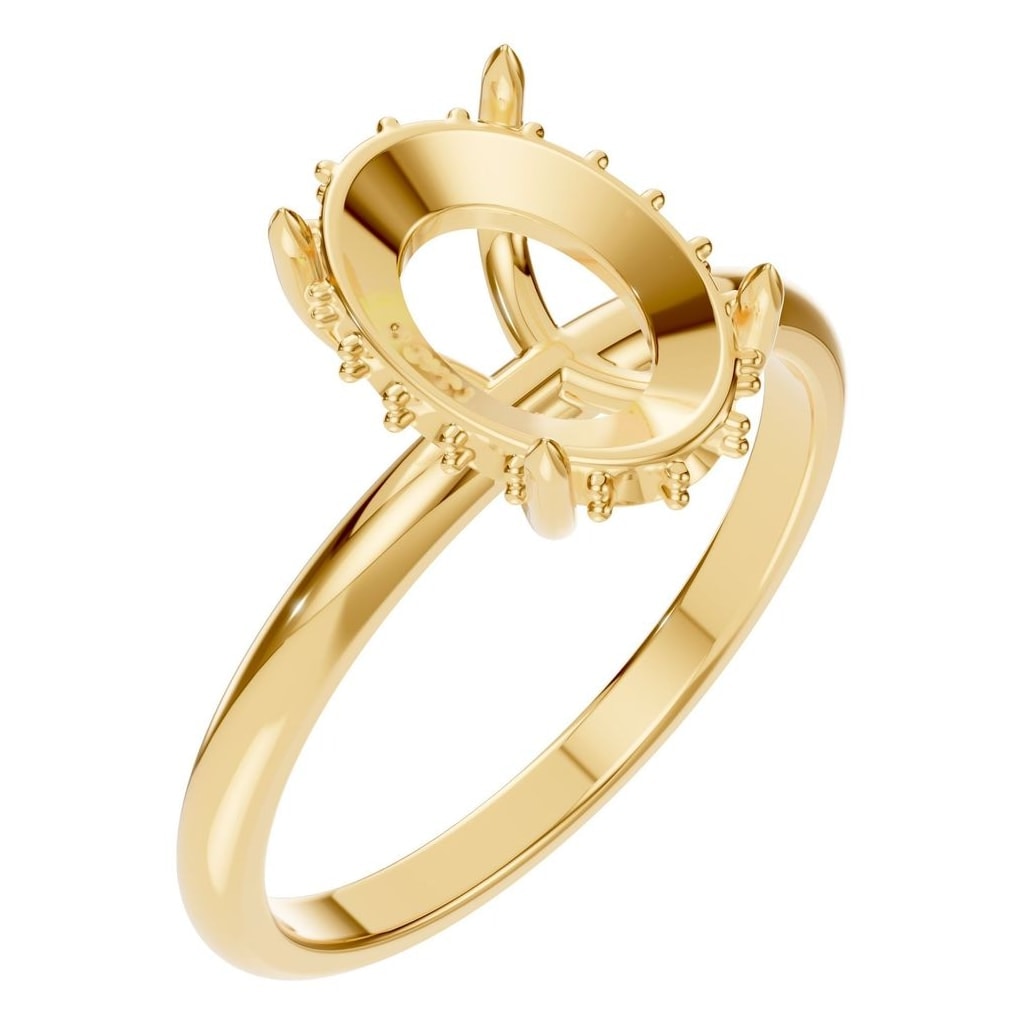 RI-1737 Yellow Gold Ring UNSET - Main View