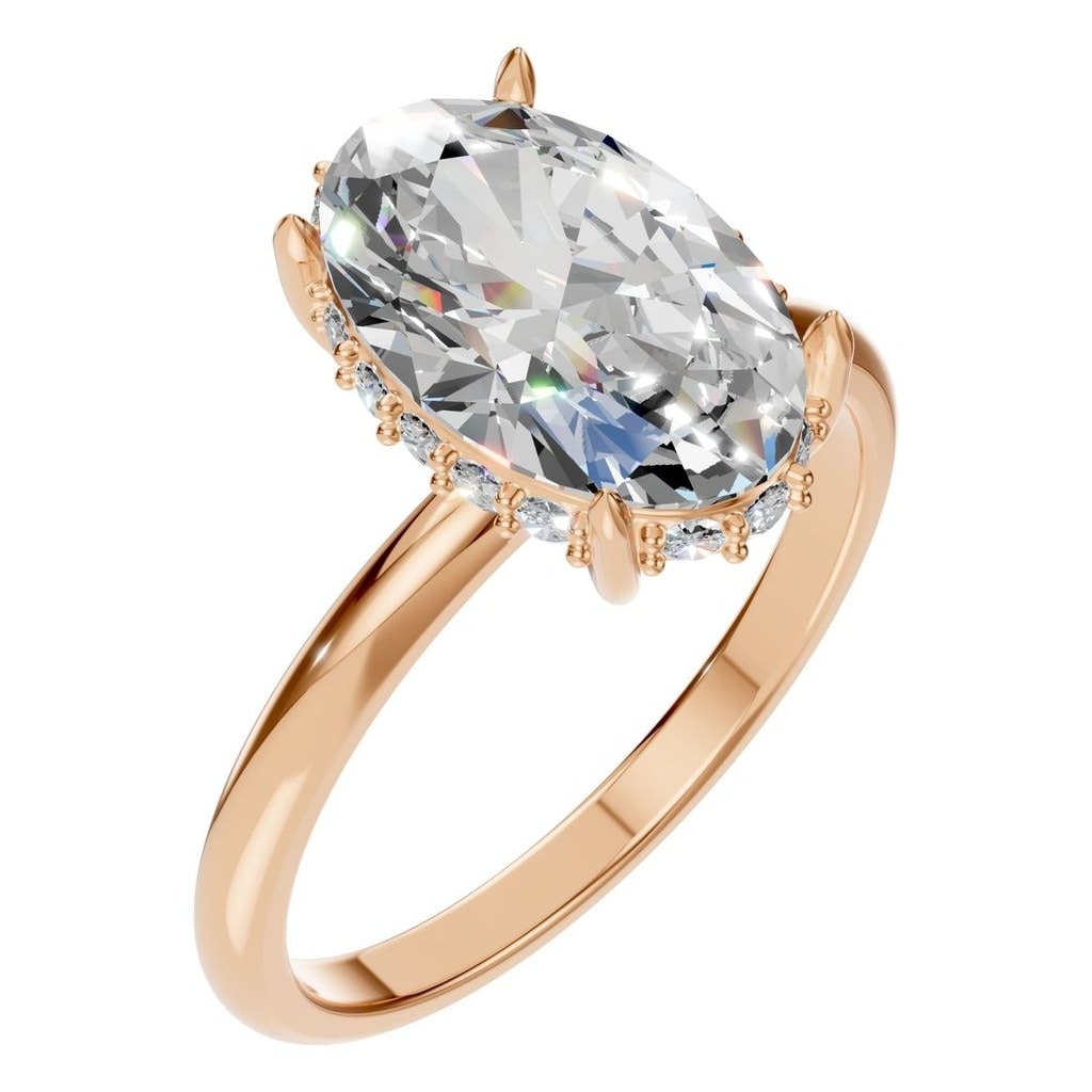 RI-1737 Rose Gold Ring SET - Main View