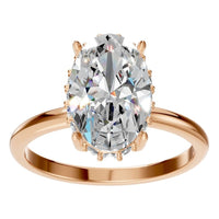 RI-1737 Rose Gold Ring SET - Front View