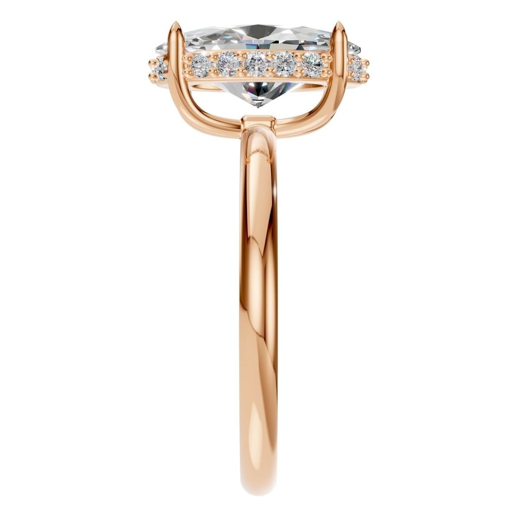 RI-1737 Rose Gold Ring SET - Side View