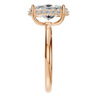 RI-1737 Rose Gold Ring SET - Side View