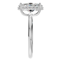 RI-1737 White Gold Ring SET - Side View