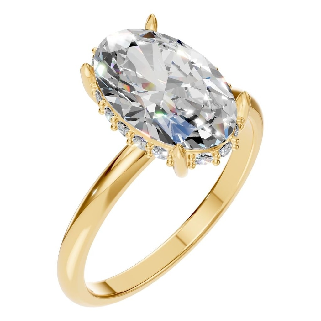 RI-1737 Yellow Gold Ring SET - Main View