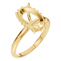 RI-1737 Yellow Gold Ring UNSET - Main View